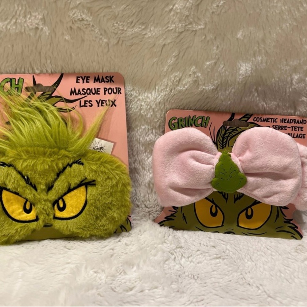 Grinch Eye Mask & Cosmetic Headband